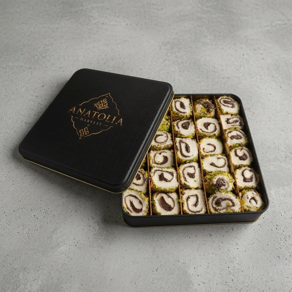 Turkish Delight with Chocolate Pistachio 1.56 lb - Anatolia Harvest