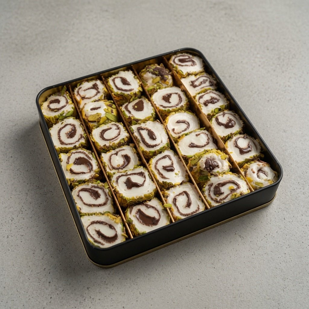 Turkish Delight with Chocolate Pistachio 1.56 lb - Anatolia Harvest