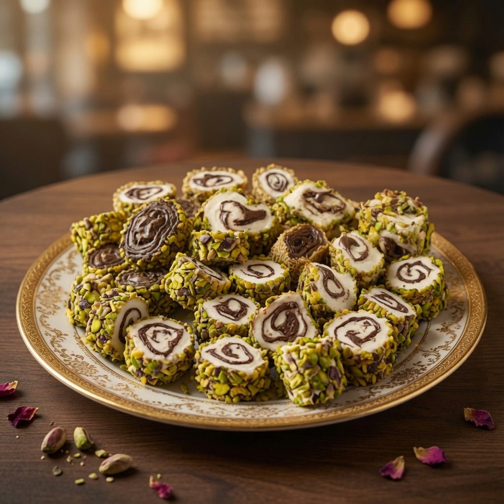 Turkish Delight with Chocolate Pistachio 1.56 lb - Anatolia Harvest