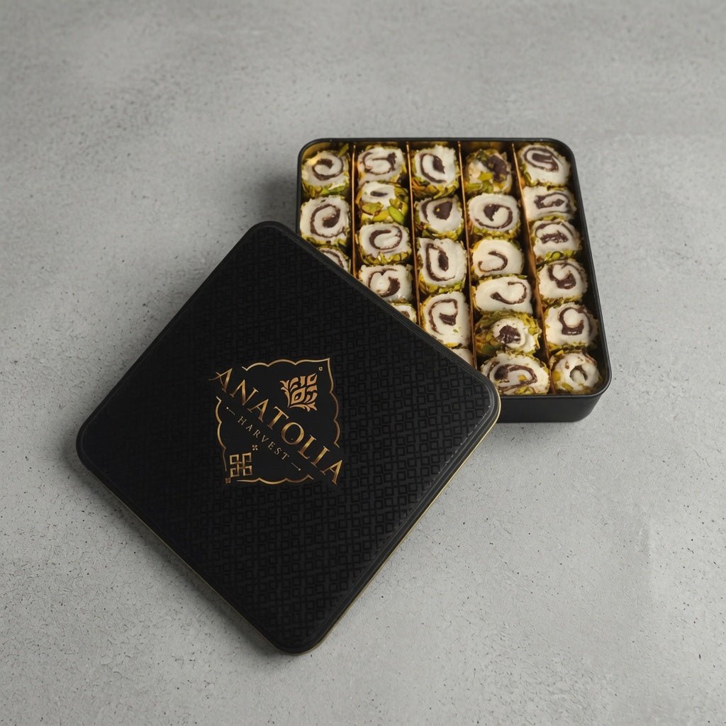 Turkish Delight with Chocolate Pistachio 1.56 lb - Anatolia Harvest
