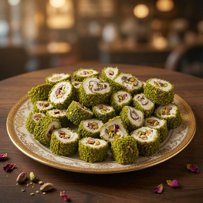 Turkish Delight with Milk Pistachio 1.56 lb - Anatolia Harvest