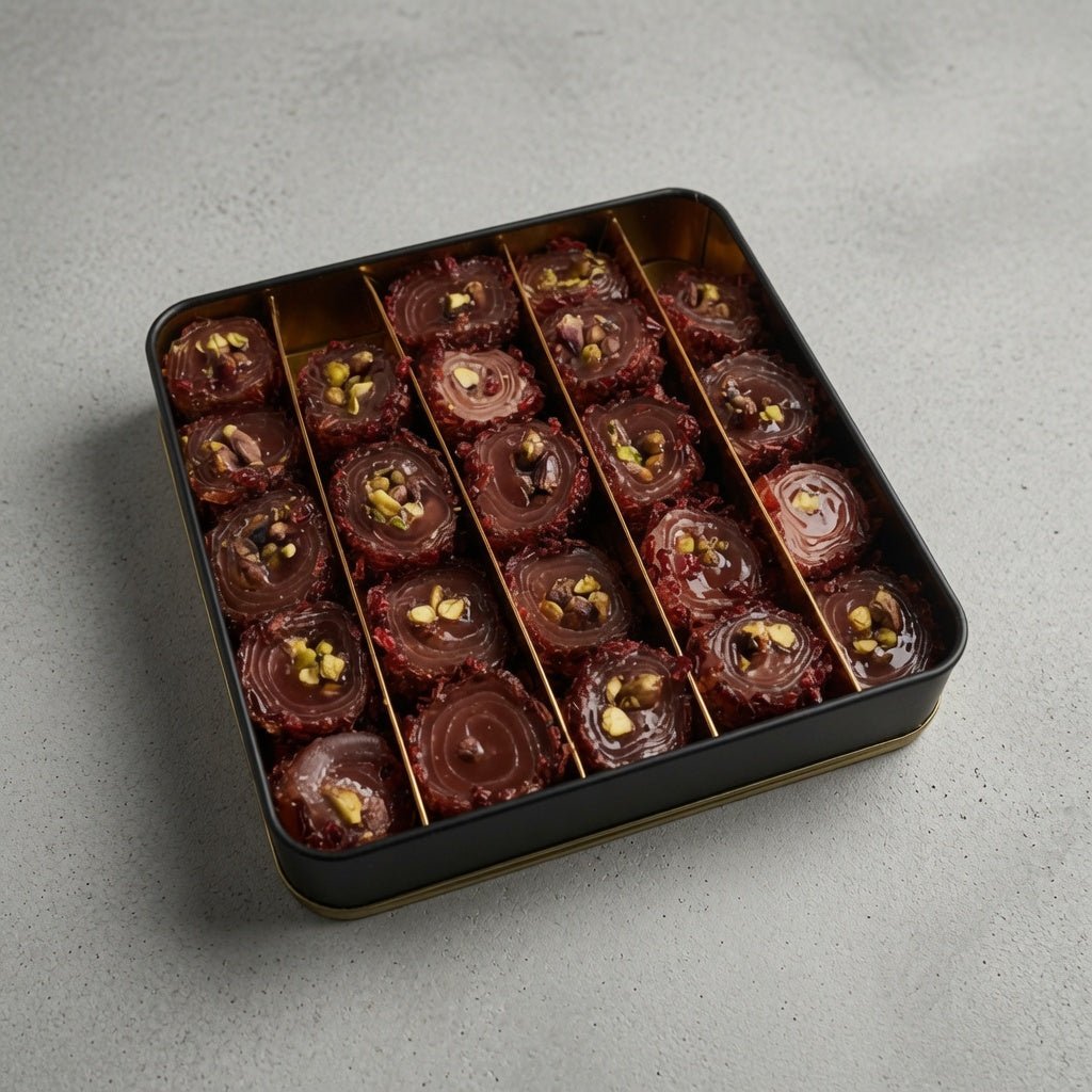 Turkish Delight with Pistachio, Punica Zereshk 1.56 lb - Anatolia Harvest