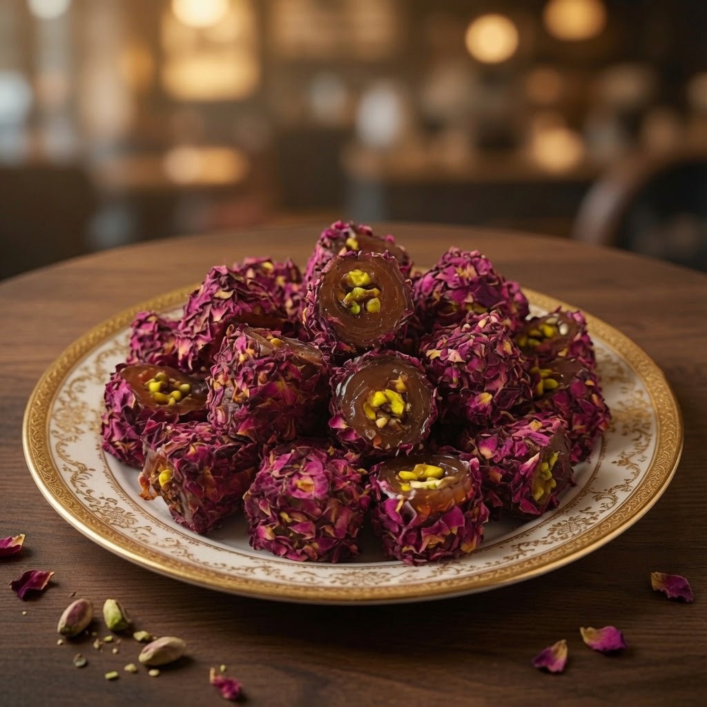 Turkish Delight with Pistachio Rose Pedals 1.56 lb - Anatolia Harvest