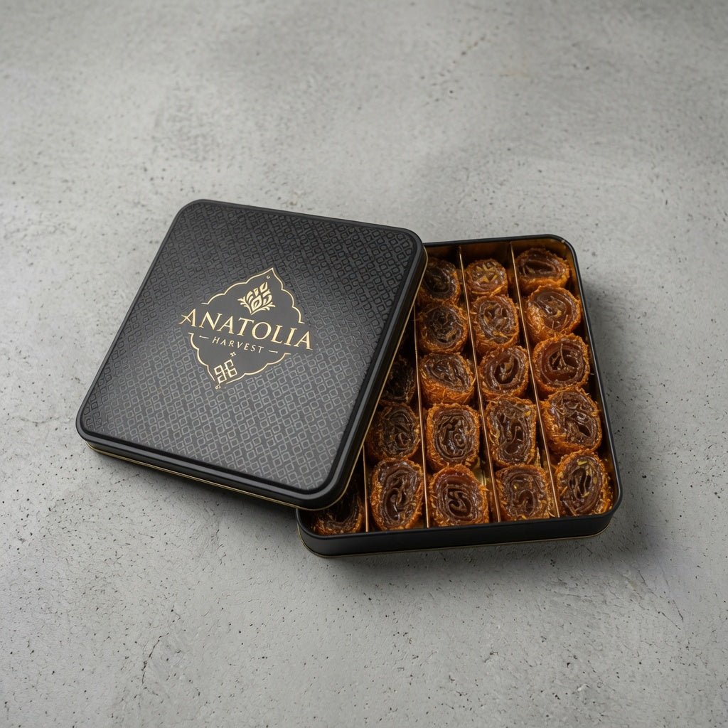 Turkish Delight with Saffron Pistachio Chocolate 1.56 lb - Anatolia Harvest
