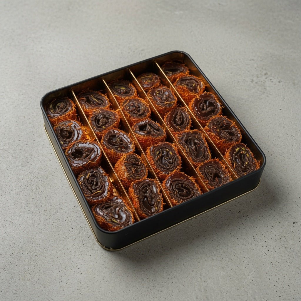 Turkish Delight with Saffron Pistachio Chocolate 1.56 lb - Anatolia Harvest